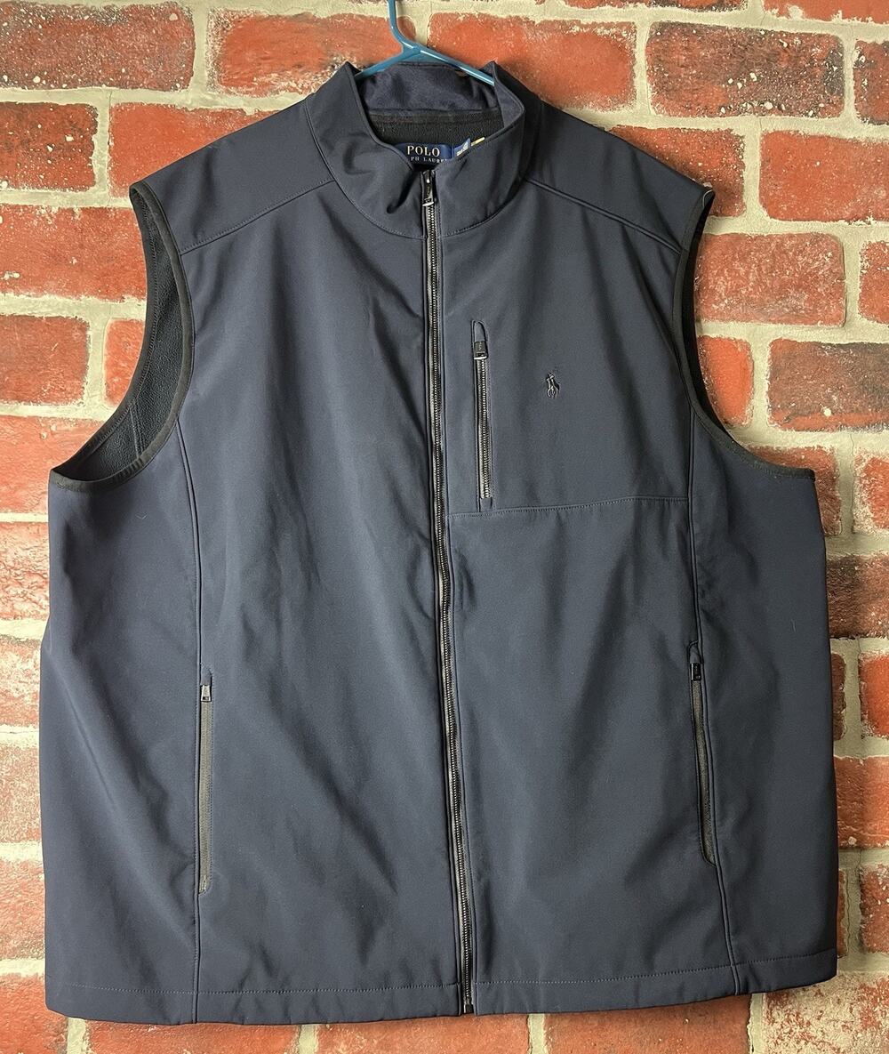 Polo Ralph Lauren Performance Vest Mockneck Full Zip Men’s Size 3XLT Tall